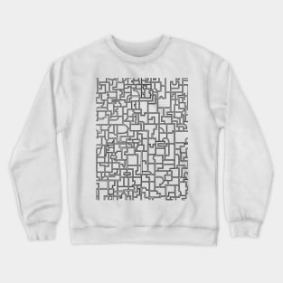 Line Art Pattern Crewneck Sweatshirt